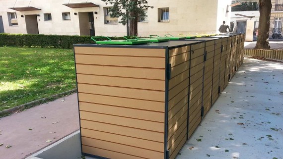 Abri pour conteneurs mobilier urbain